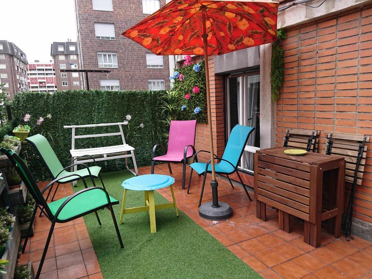 Apart 2 Terrazas Para 4 Personas Bilbao Centro Eksteriør billede